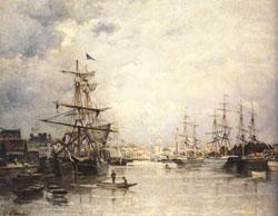 Stanislas Lepine The Port of Caen china oil painting image